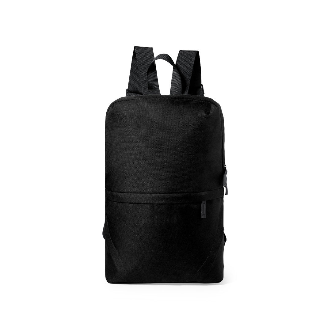 Sac à dos en polyester 600d rpet avec dos rembourré BRONUL noir