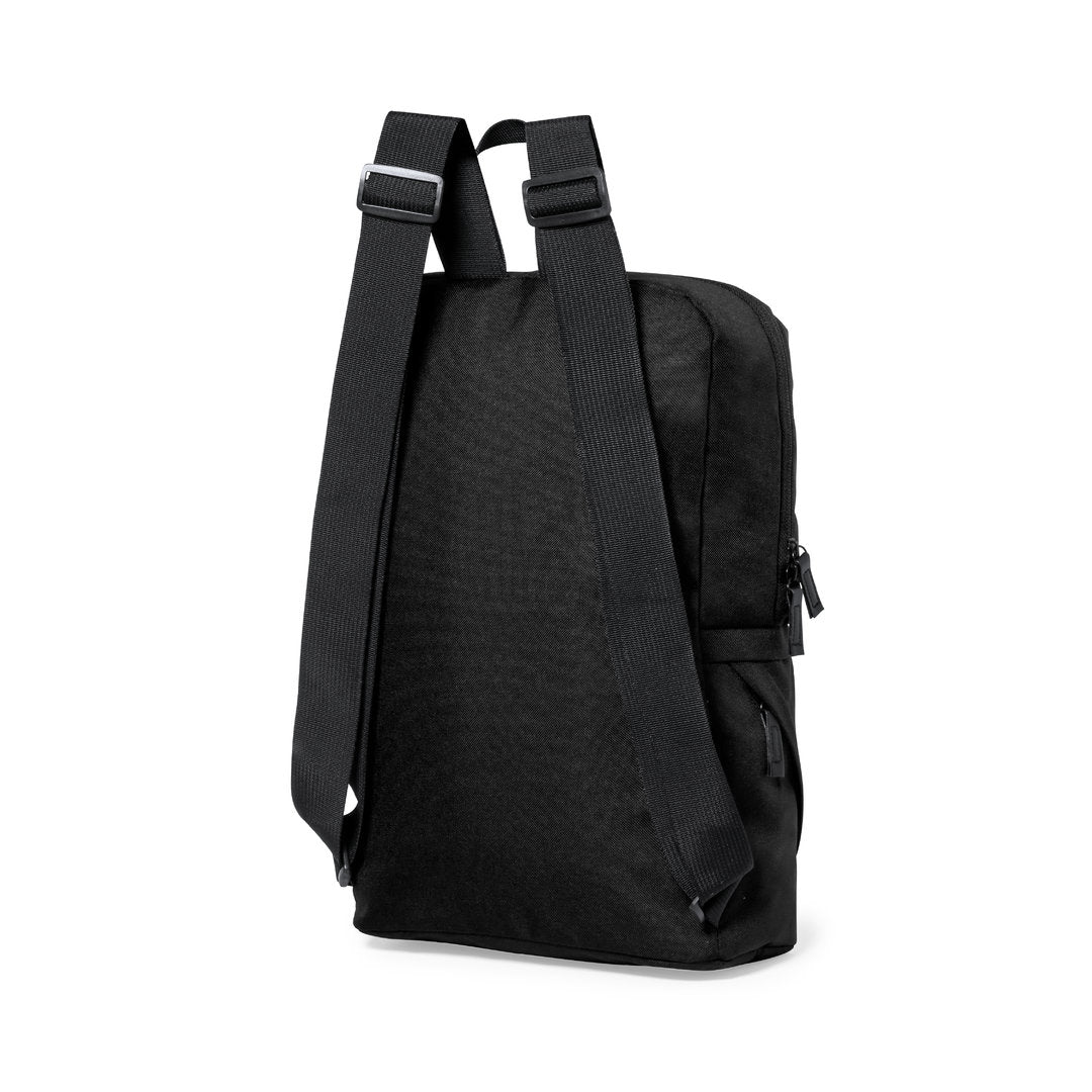 Sac à dos en polyester 600d rpet avec dos rembourré BRONUL dos noir