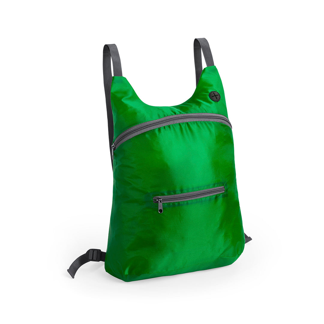 Sac à dos pliable en polyester 210d MATHIS vert