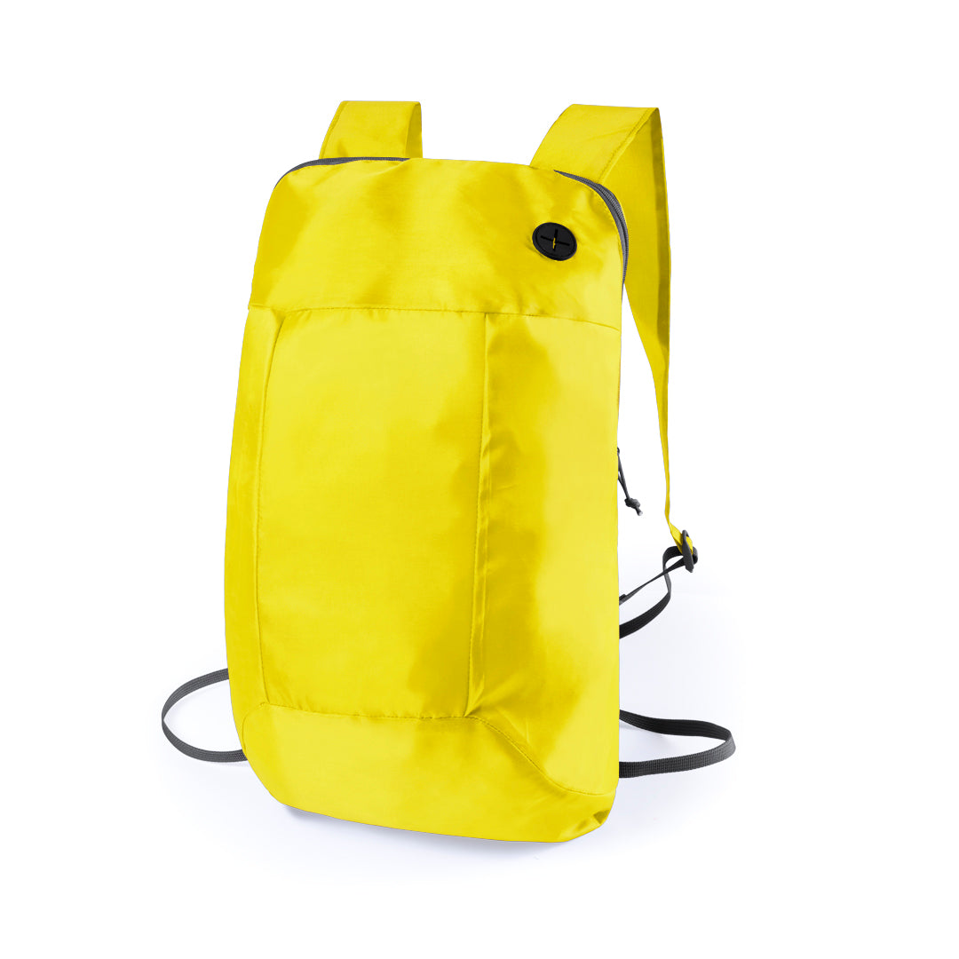 Sac à dos pliable en polyester 210d SIGNAL jaune