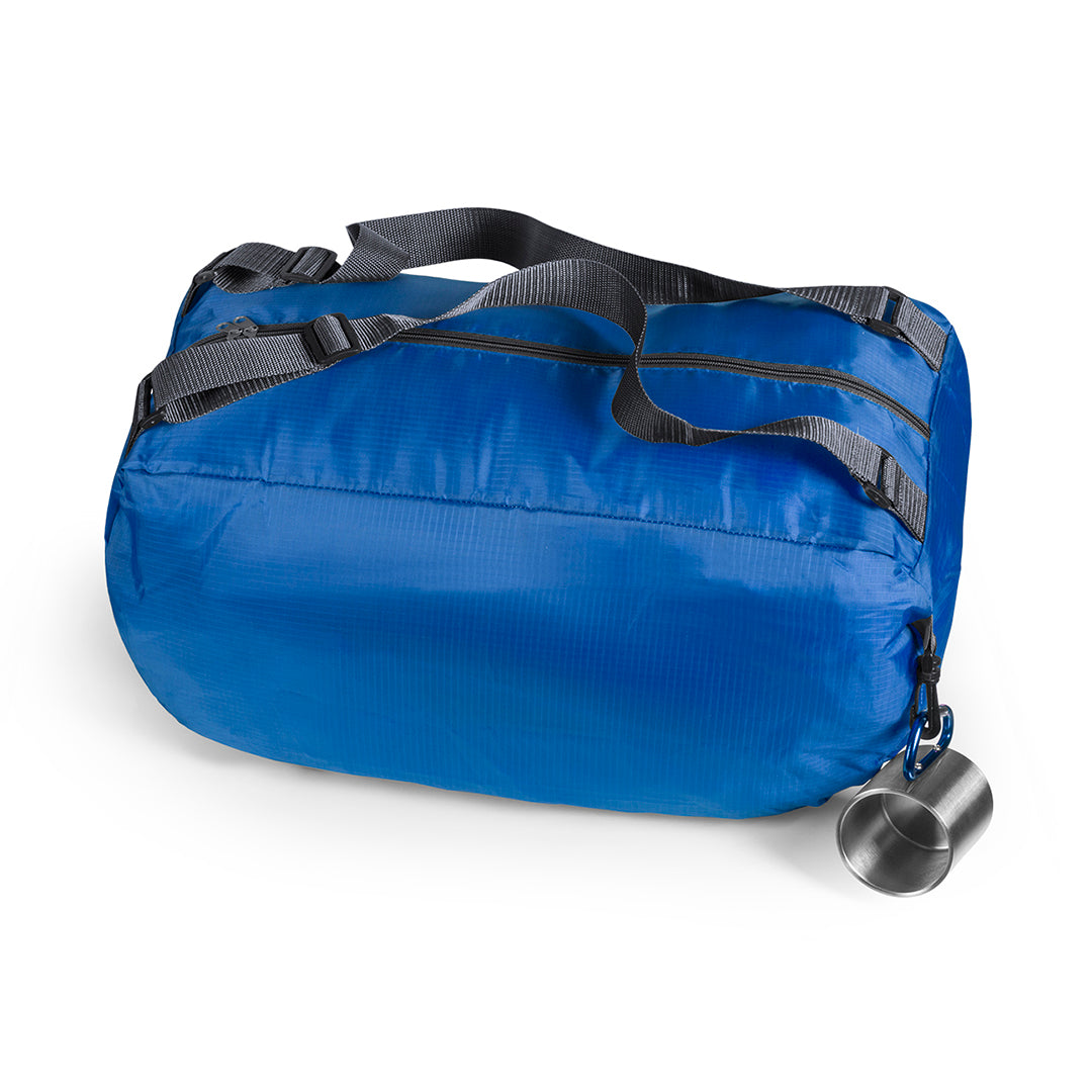 Sac à dos pliable en tissu ripstop (polyester maillé) RIBUK bleu