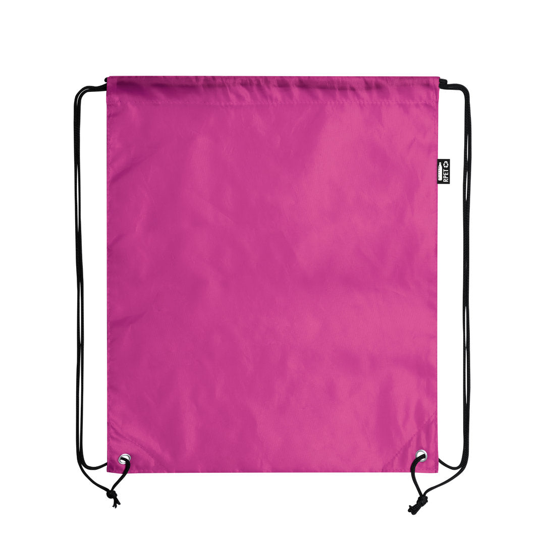 Sac à dos rpet à cordelette en polyester, capacité 7kg LAMBUR rose