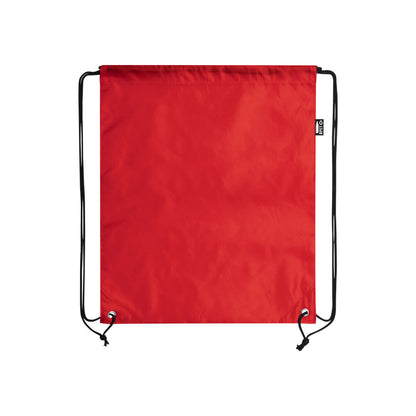 Sac à dos rpet à cordelette en polyester, capacité 7kg LAMBUR rouge personnalisable