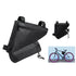 Sac de vélo en polyester 600D noir robuste avec renfort intérieur en PVC, fermeture éclair personnalisable logo entreprise