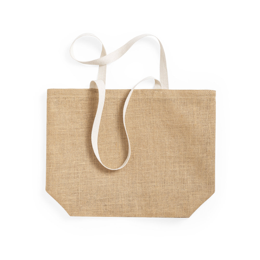 tote bag avec Poignées longues en coton naturel, renforcées pour une meilleure prise en main et un transport confortable, adaptées à un usage intensif.