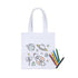 Set de table avec 5 crayons cylindriques en différentes couleurs
