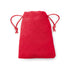 Sac doux en suédine, cordon de serrage, coloris variés.