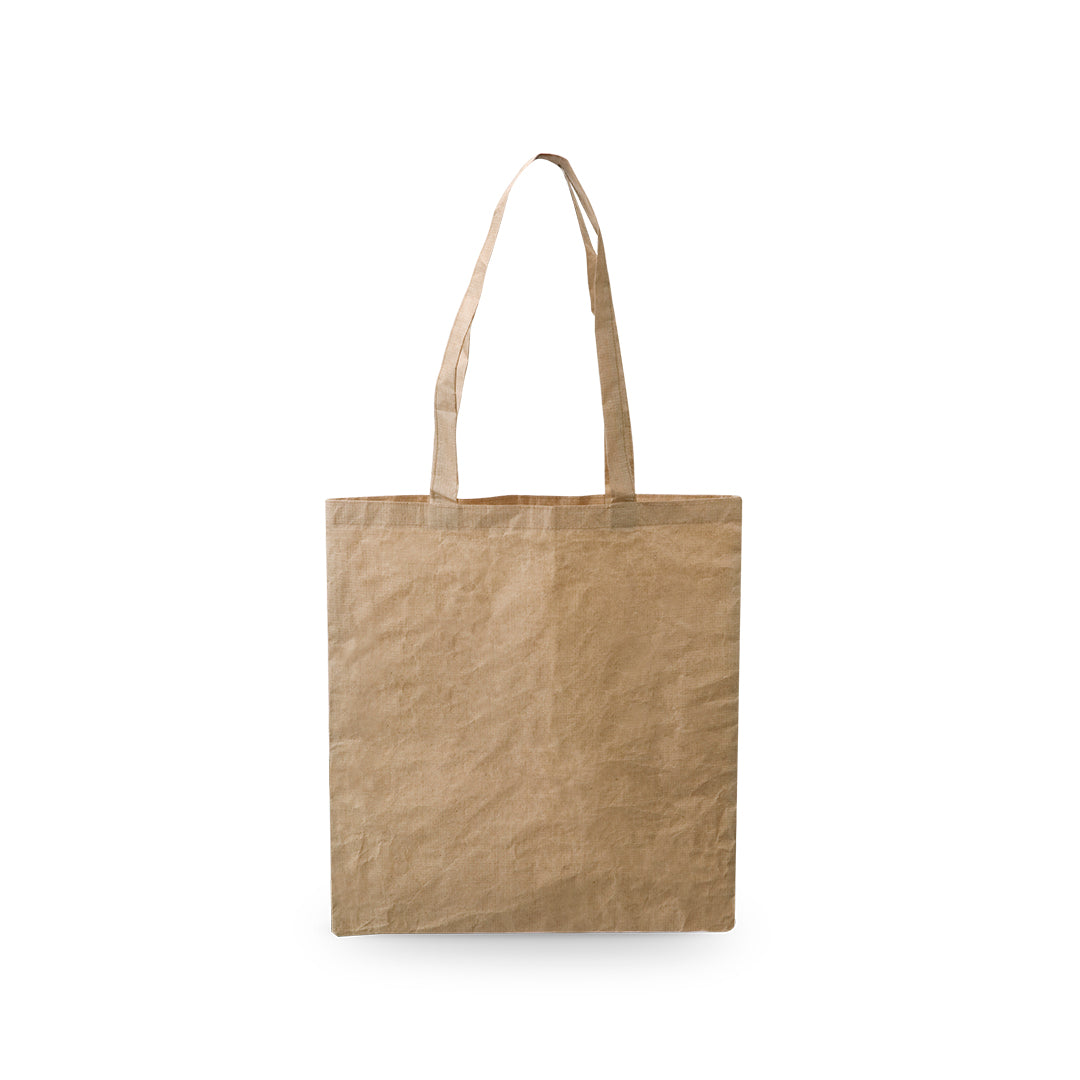 Sac écologique en fibres naturelles, mélange de coton et de papier, couleur naturelle, design durable et élégant.