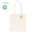 Sac en coton biologique 100% naturel de 180g/m2, résistant jusqu'à 8kg, avec certification GOTS personnalisable logo entreprise