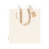 totebag avec Badge en coton biologique, garantissant des fibres organiques.