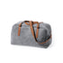 Sac en feutrine rpet et similicuir DENVER gris et marron