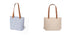 sac feutrine avec Etiquette extérieure affichant distinctement le logo RPET, soulignant la provenance écologique du sac.