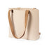 sac feutrine Longues anses renforcées en similicuir marron, mesurant 70 x 3 cm, pour un port confortable et durable.