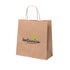 Sac en papier 100 g/m2 avec soufflet et poignées courtes renforcées CENTION personnalisable avec logo marque
