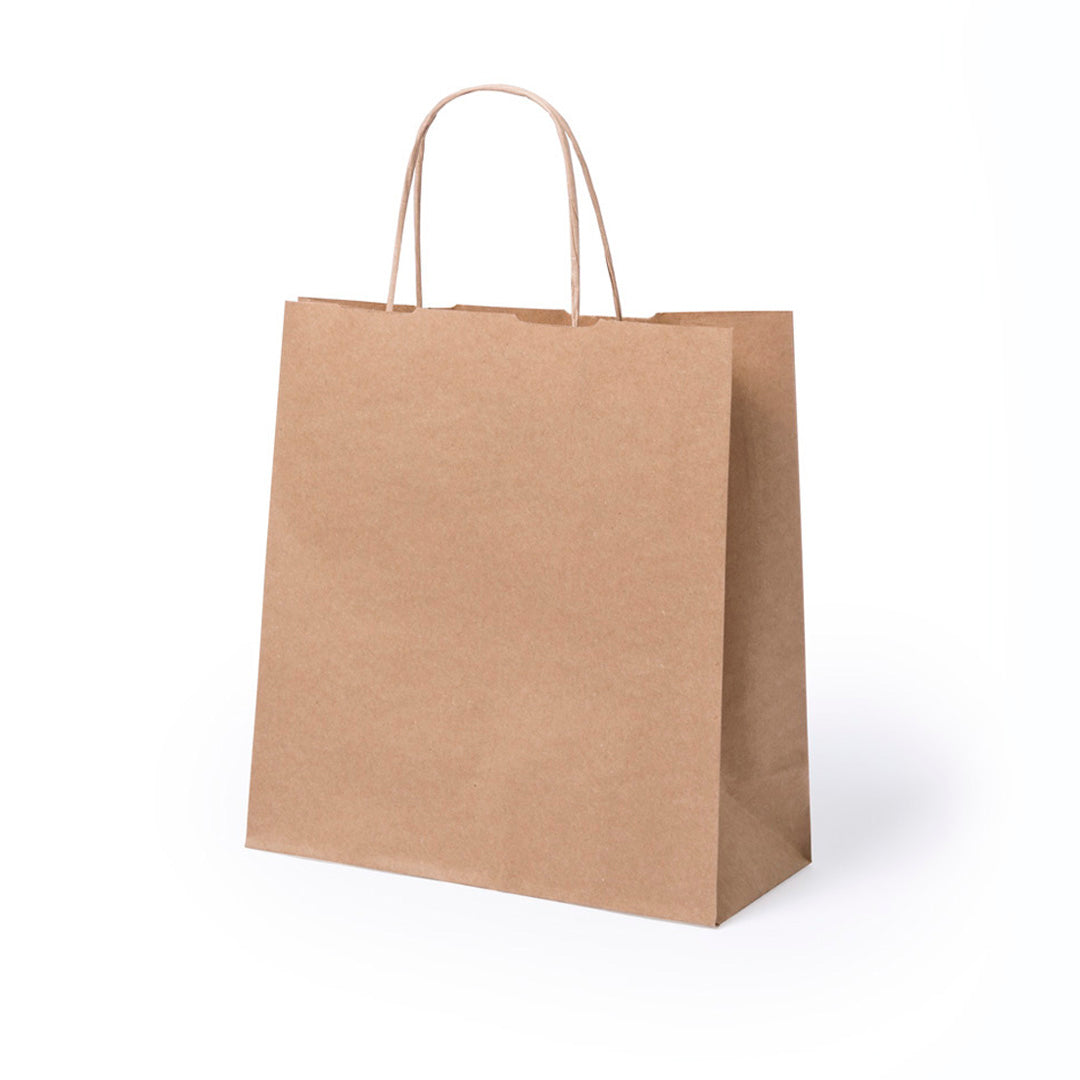sac en papier cention avec Doté d'un soufflet spacieux pour augmenter la capacité de stockage.