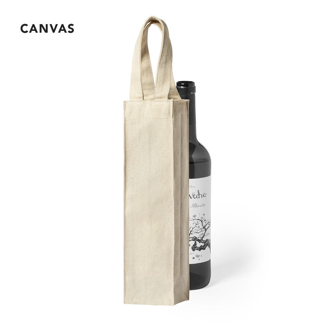 sac en toile pour bouteille de vin personnalisable avec logo entreprise