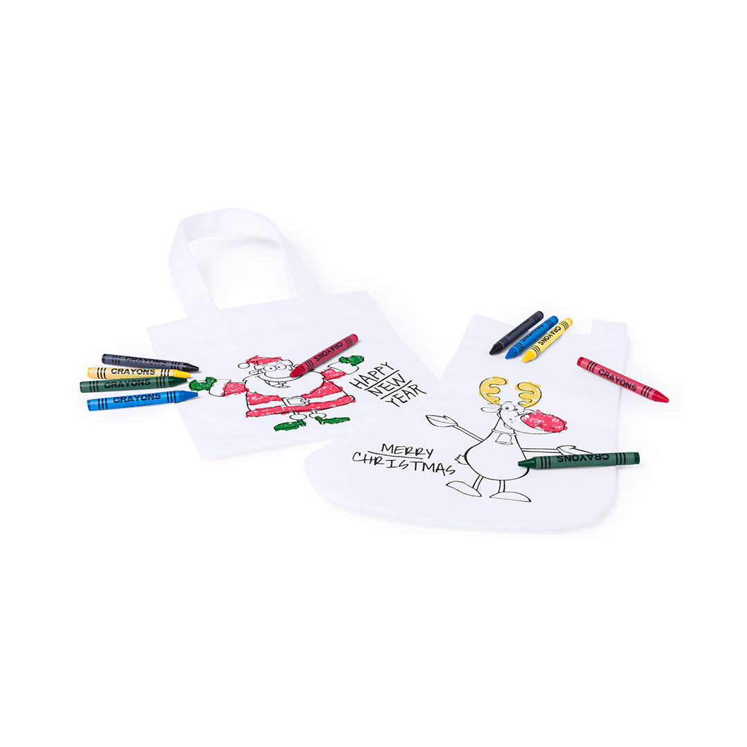 Sac non tissé blanc avec longues poignées d'épaule de 33cm et finition thermoscellée WISTICK