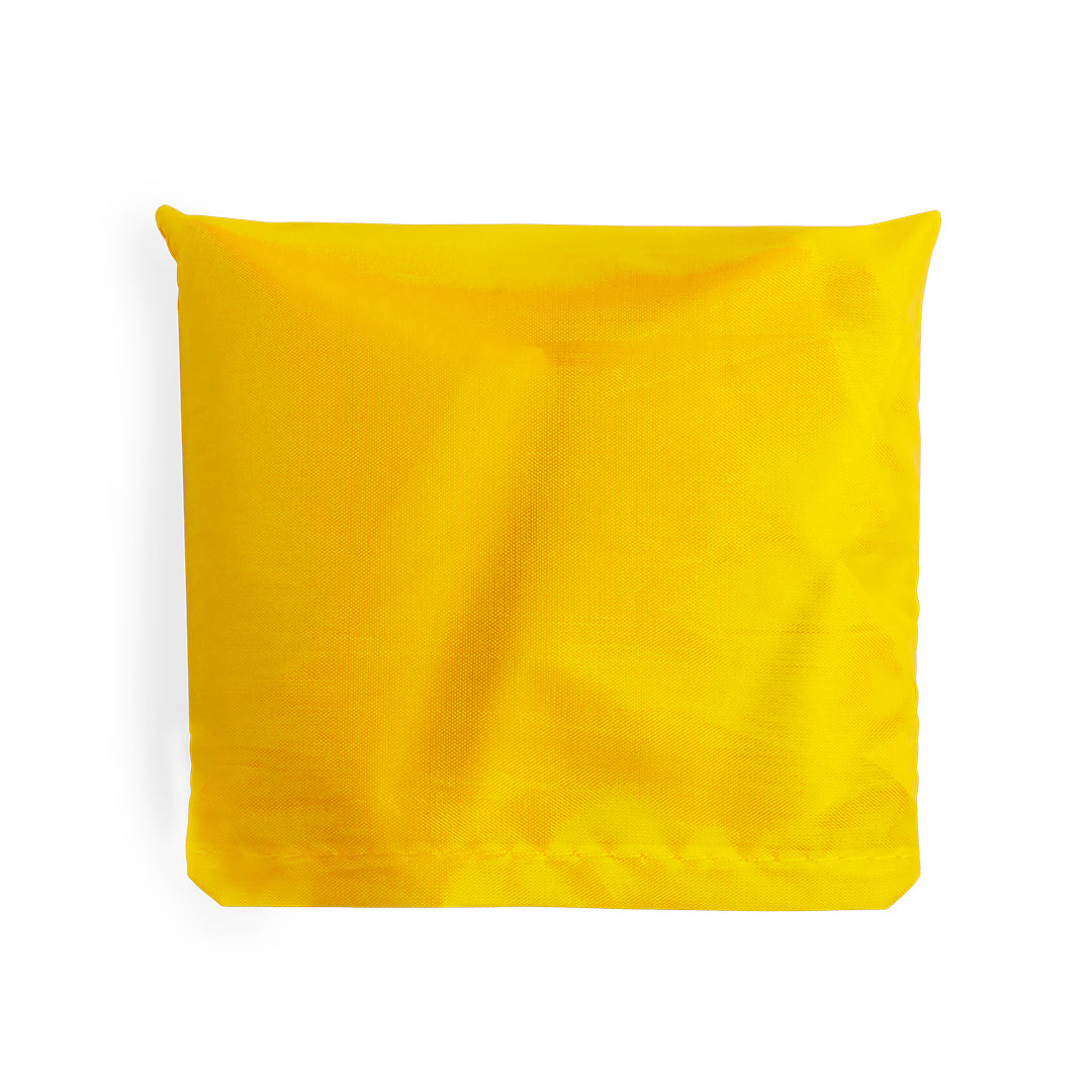 Sac pliable en polyester KARENT jaune plié