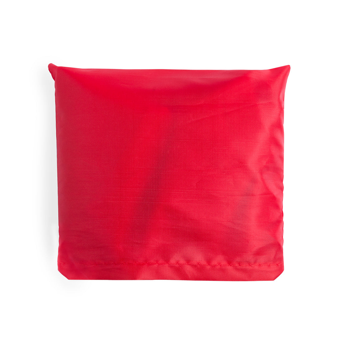 Sac pliable en polyester KARENT rouge plié