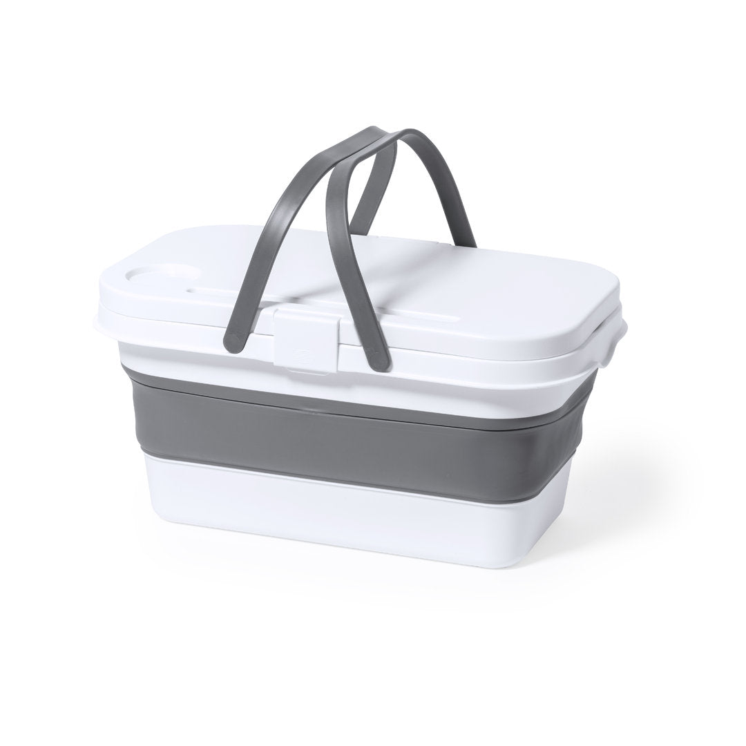Panier multifonctionnel 16 litres avec couvercle/table et supports intégrés