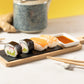 Service à sushi 6 pièces haut de gamme en bambou et ardoise naturelle GUNKAN