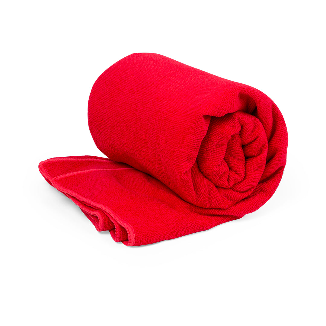 Serviette en microfibre ultra absorbante BAYALAX rouge