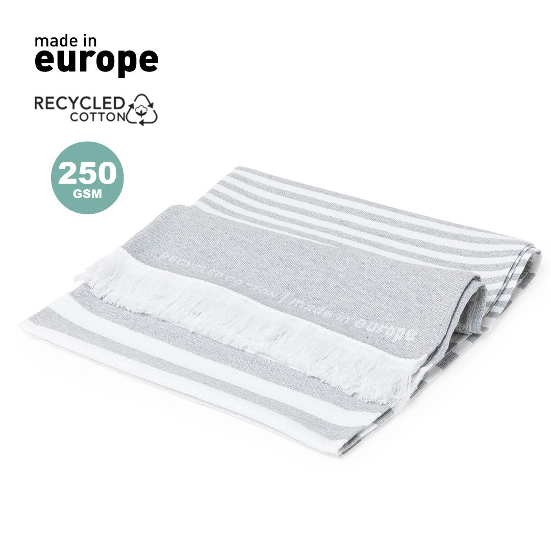 Serviette paréo 2 en 1 en coton recyclé et de polyester YISPER