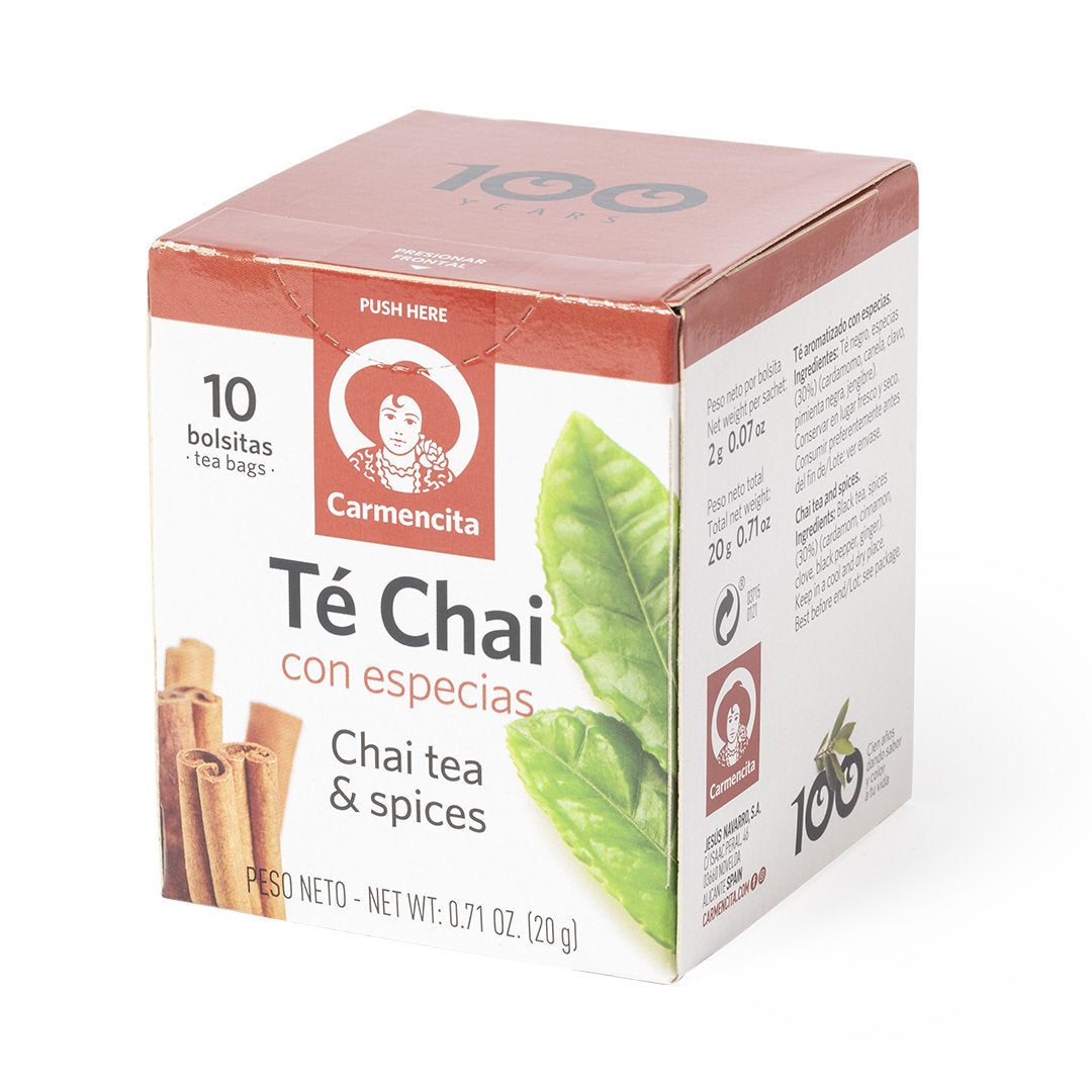 Coffret de thés dans une boîte kraft.