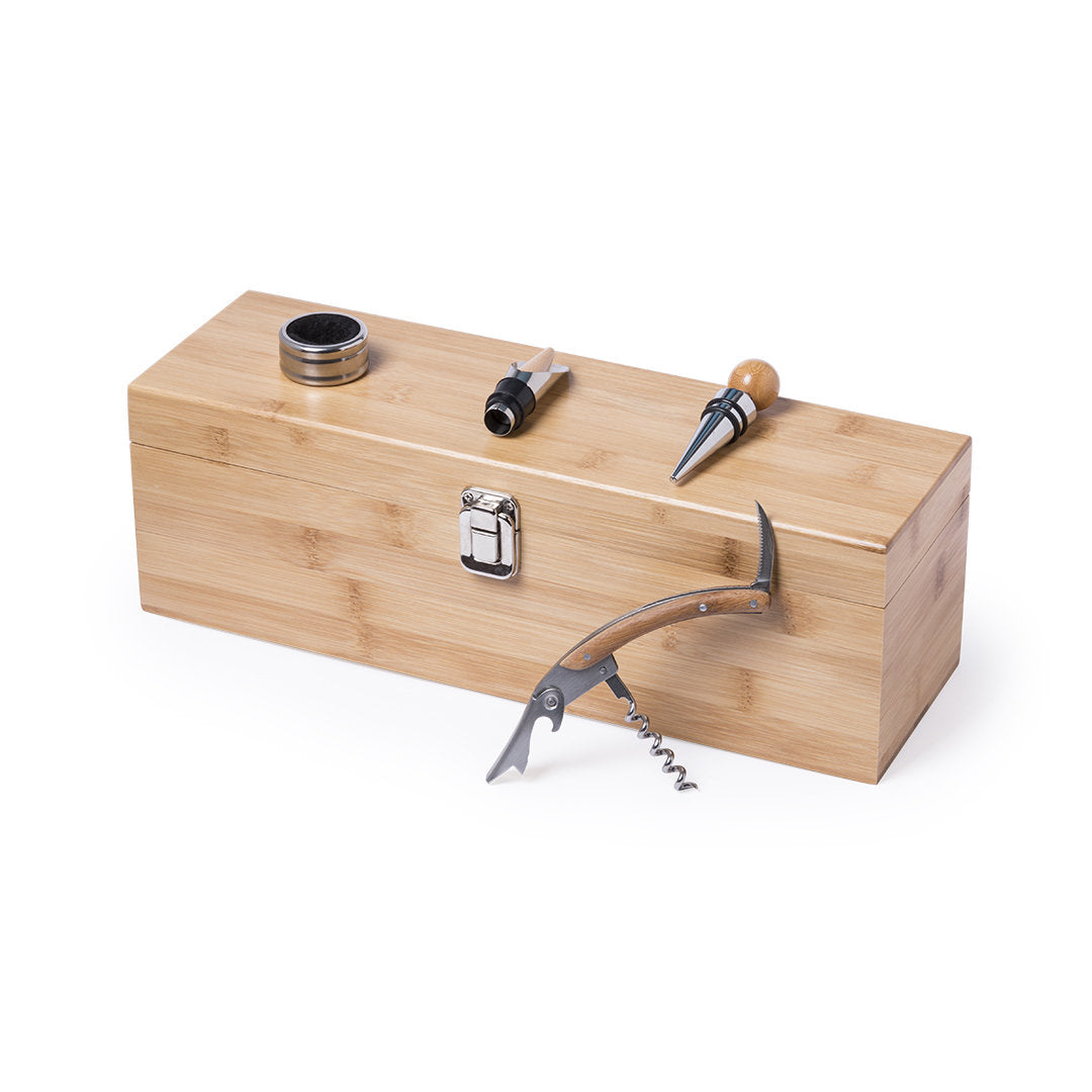 accessoires pour bouteille de vin dans coffret