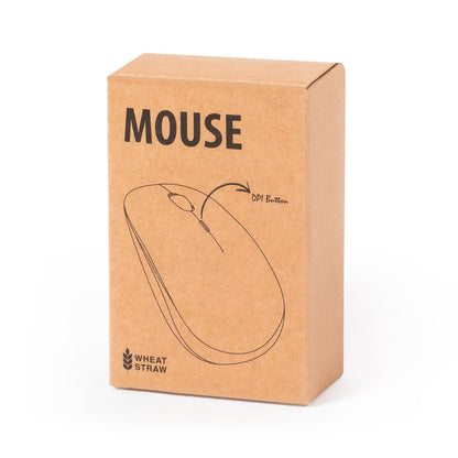Présentée dans une boîte éco-conçue, cette souris en paille de blé est le choix idéal pour les amateurs de technologie soucieux de l'environnement.