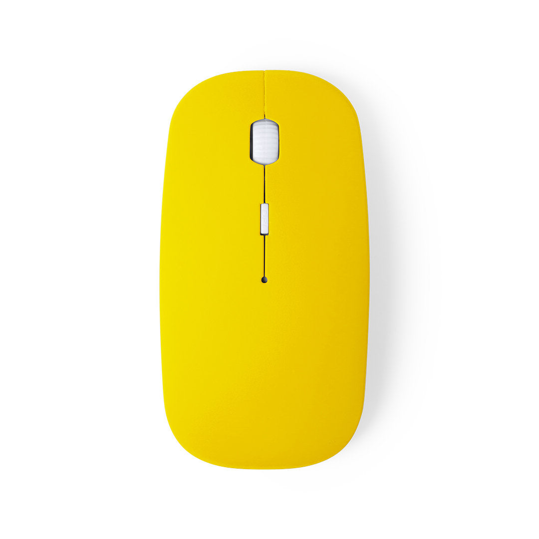 Souris sans fil optique bouton dpi LYSTER jaune