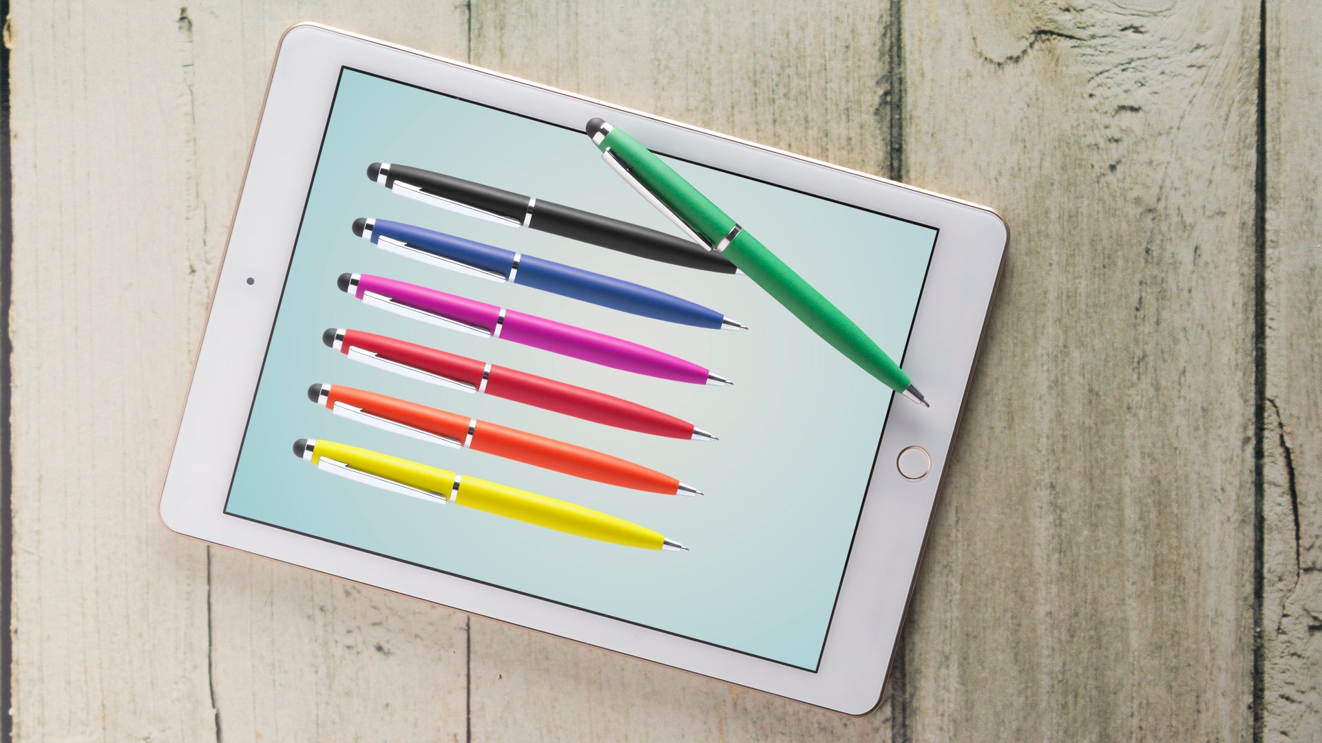 Stylo stylet polyvalent pour la prise de notes et la navigation coloris multiples