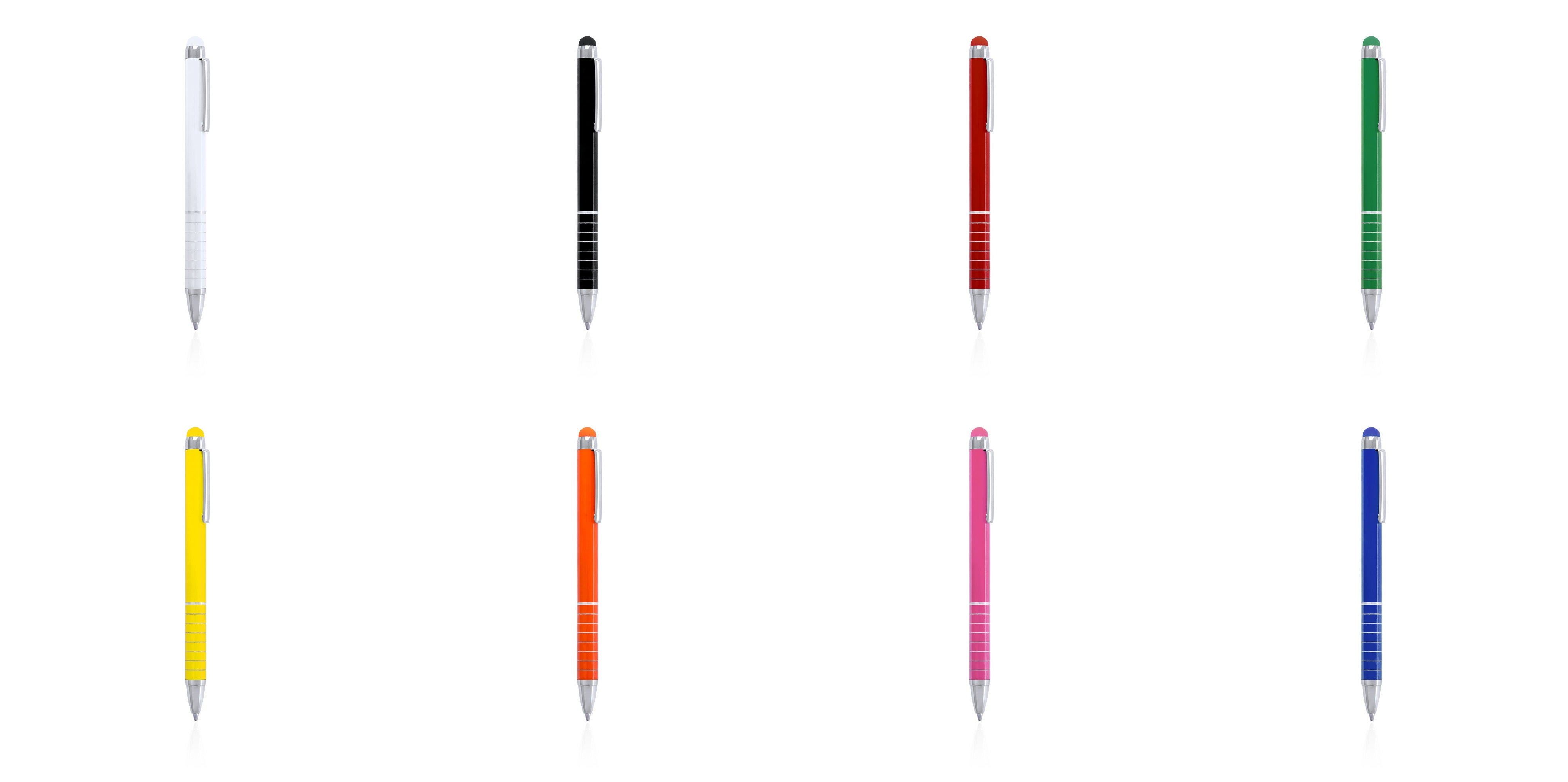 stylo nilf avec Corps uni disponible en diverses couleurs métalliques vives, attirant l'attention.