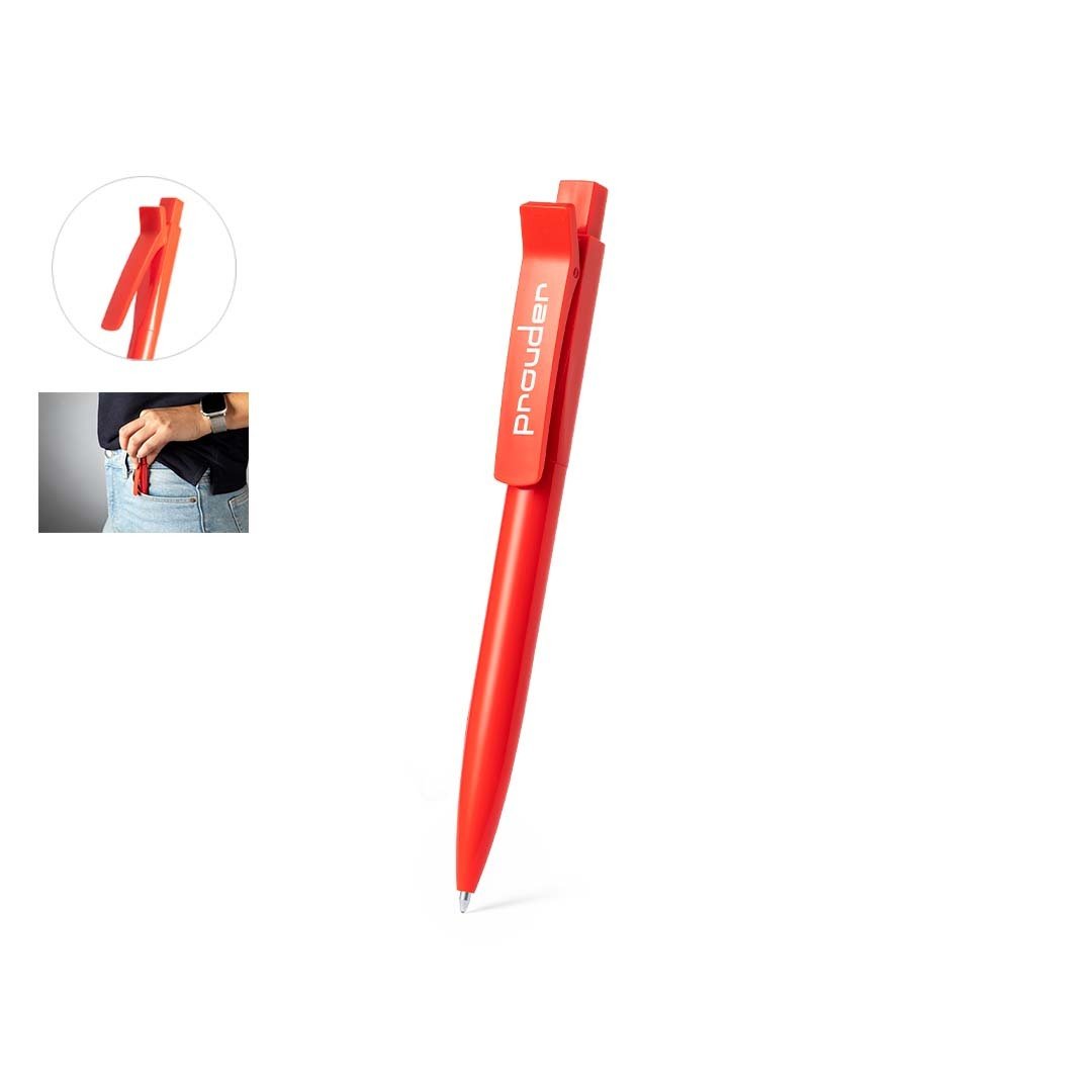 Stylo original avec un design distinctif et un clip pratique personnalisable logo entreprise