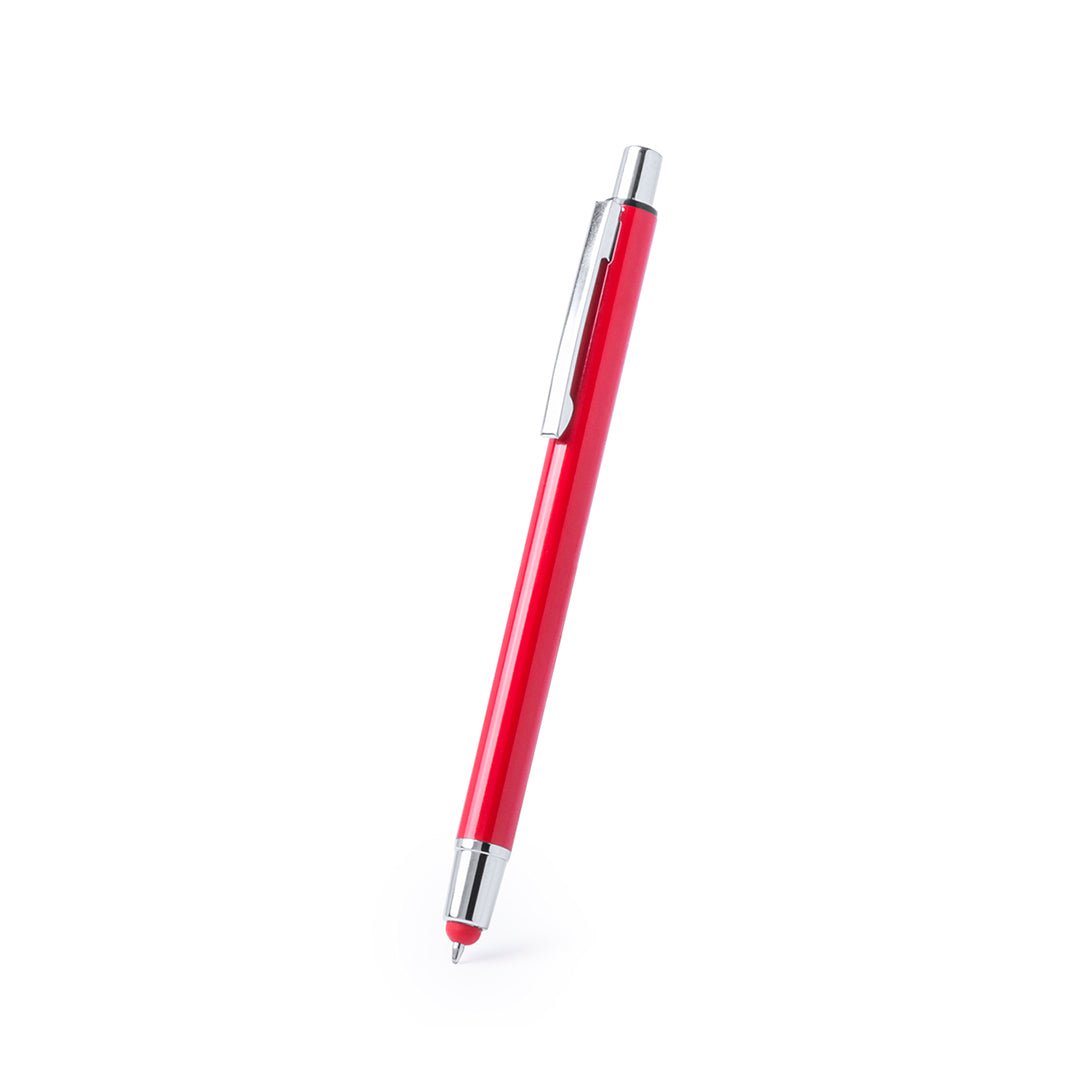 Stylo à bille avec stylet et bouton-poussoir personnalisable logo entreprise