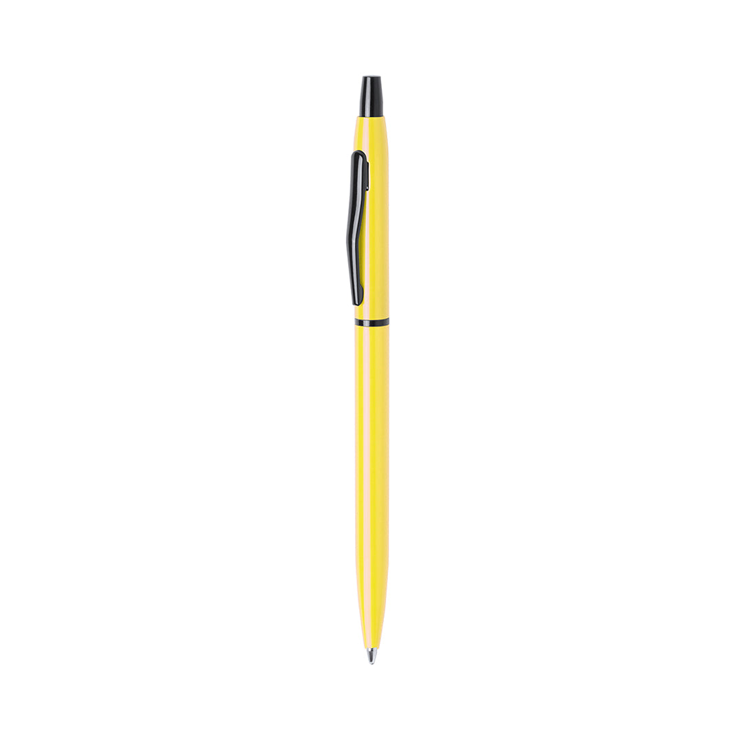 Stylo bille corps en aluminium PIRKE jaune