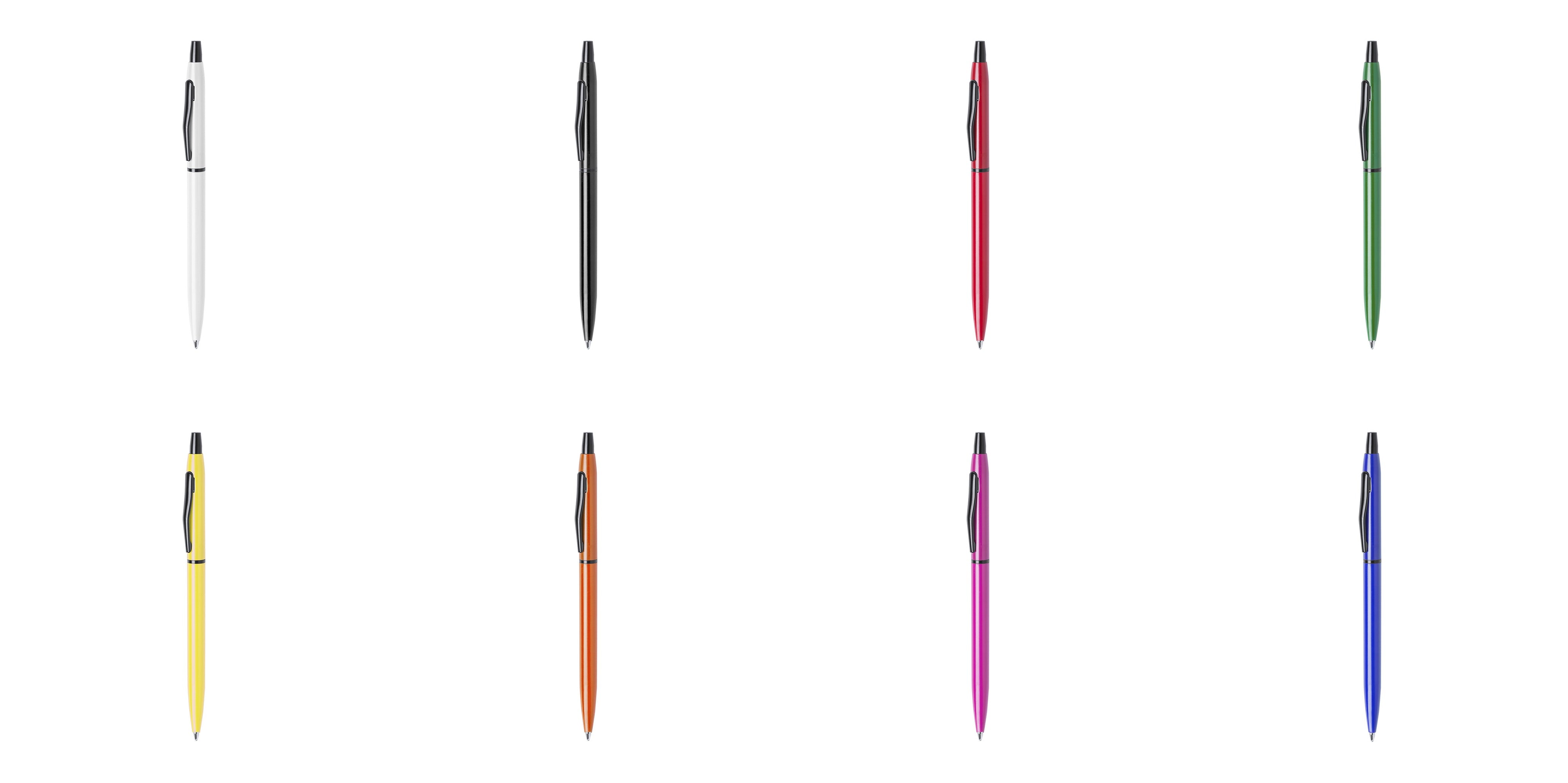 Stylo bille corps en aluminium PIRKE coloris multiples