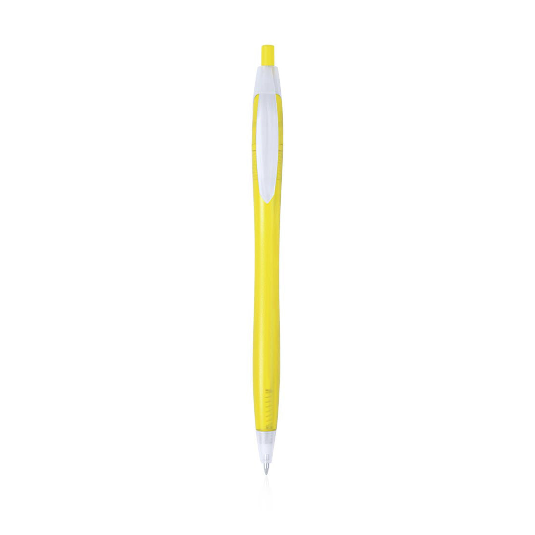 Stylo bille couleur multiple LUCKE jaune