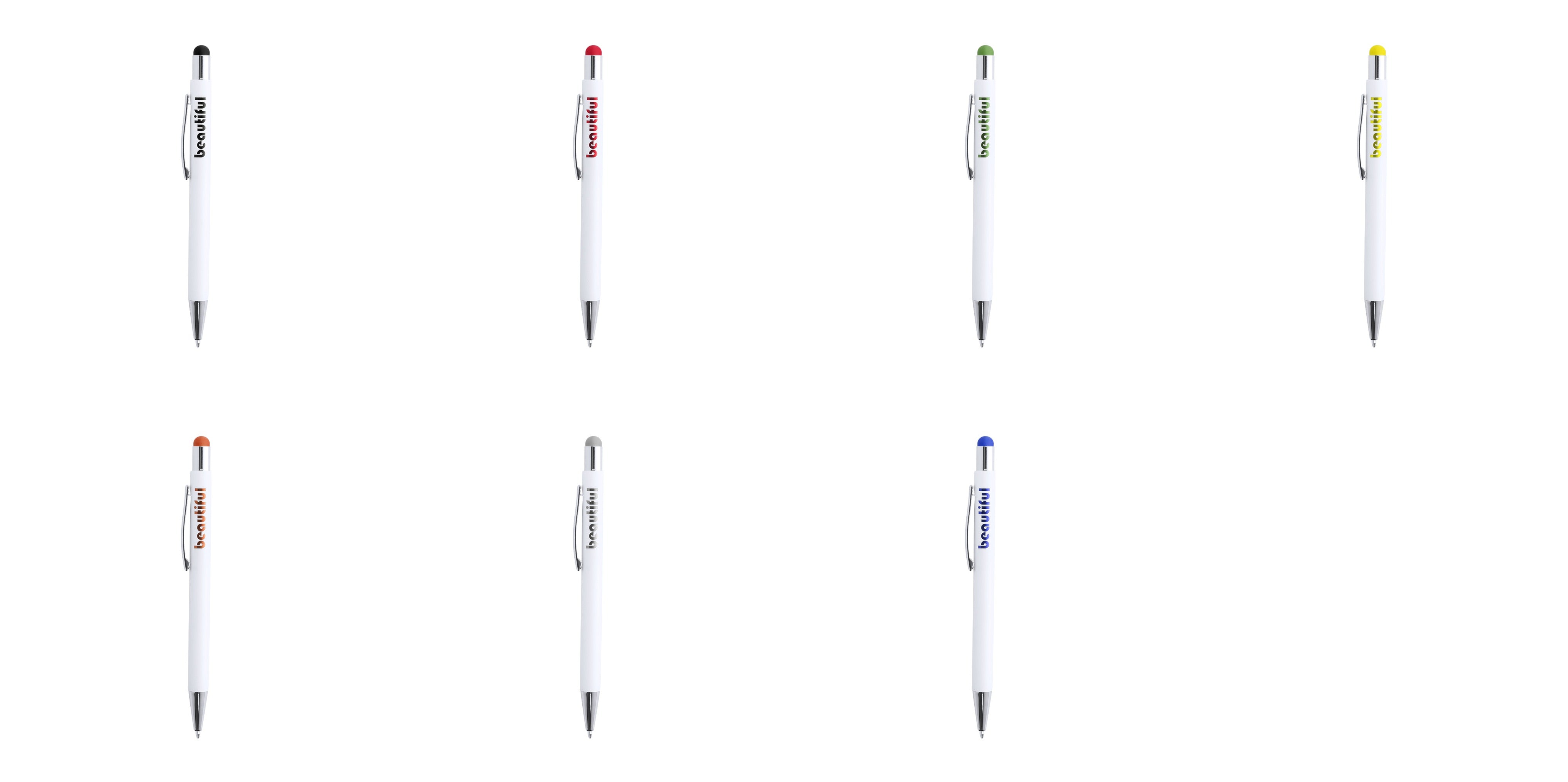 Stylet disponible en diverses couleurs assorties à l'intérieur du stylo