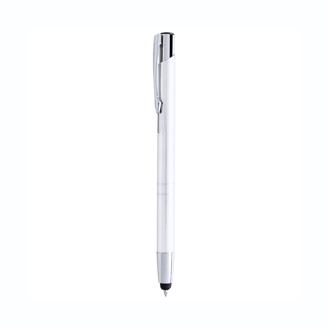 Stylo bille en aluminium MITCH blanc