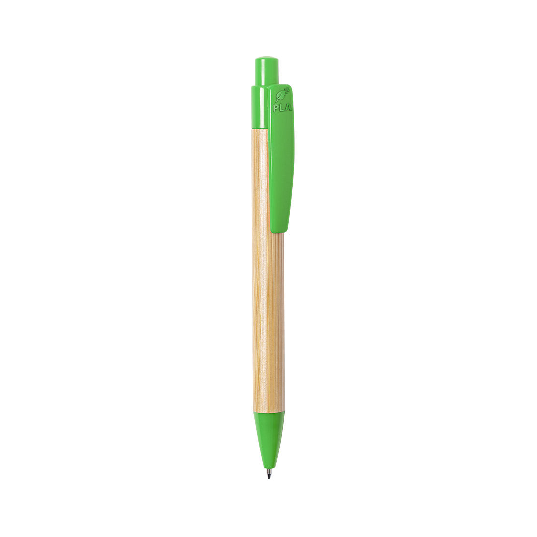stylo heloix avec Corps en bambou pailleté, offrant un aspect élégant et naturel.