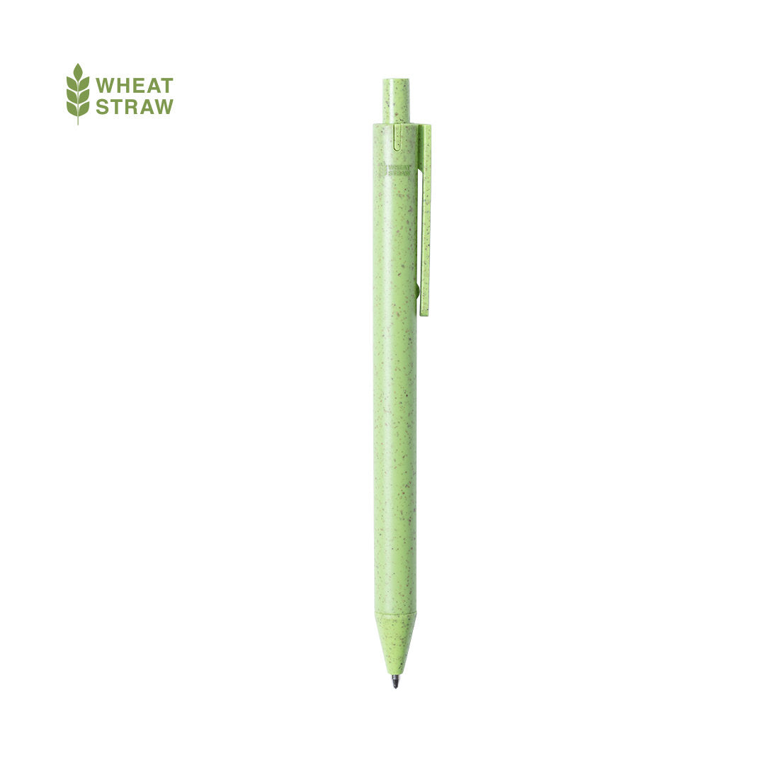 Stylo durable de la ligne naturelle avec un mécanisme pratique de bouton-poussoir personnalisable logo entreprise