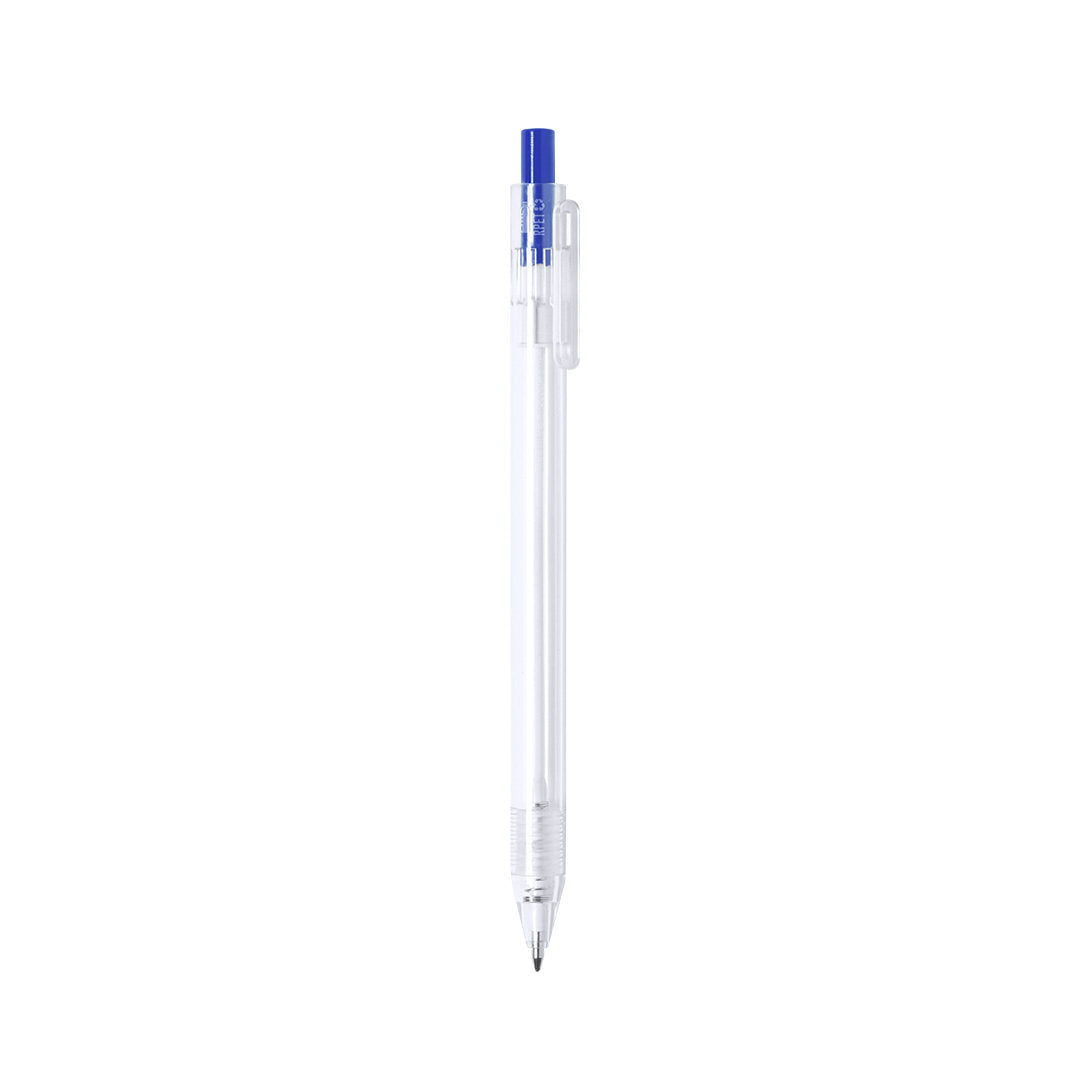 stylo lester Fabriqué en matériau RPET, issu du recyclage des déchets plastiques.