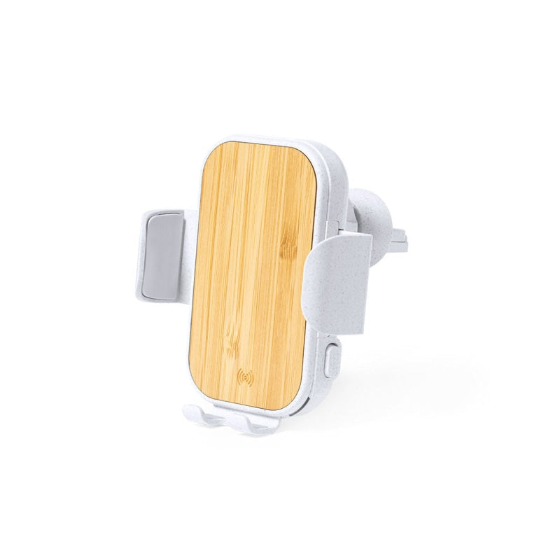 Support De Chargeur Voiture Sans Fil En Bambou Yaben Standard Chargeur