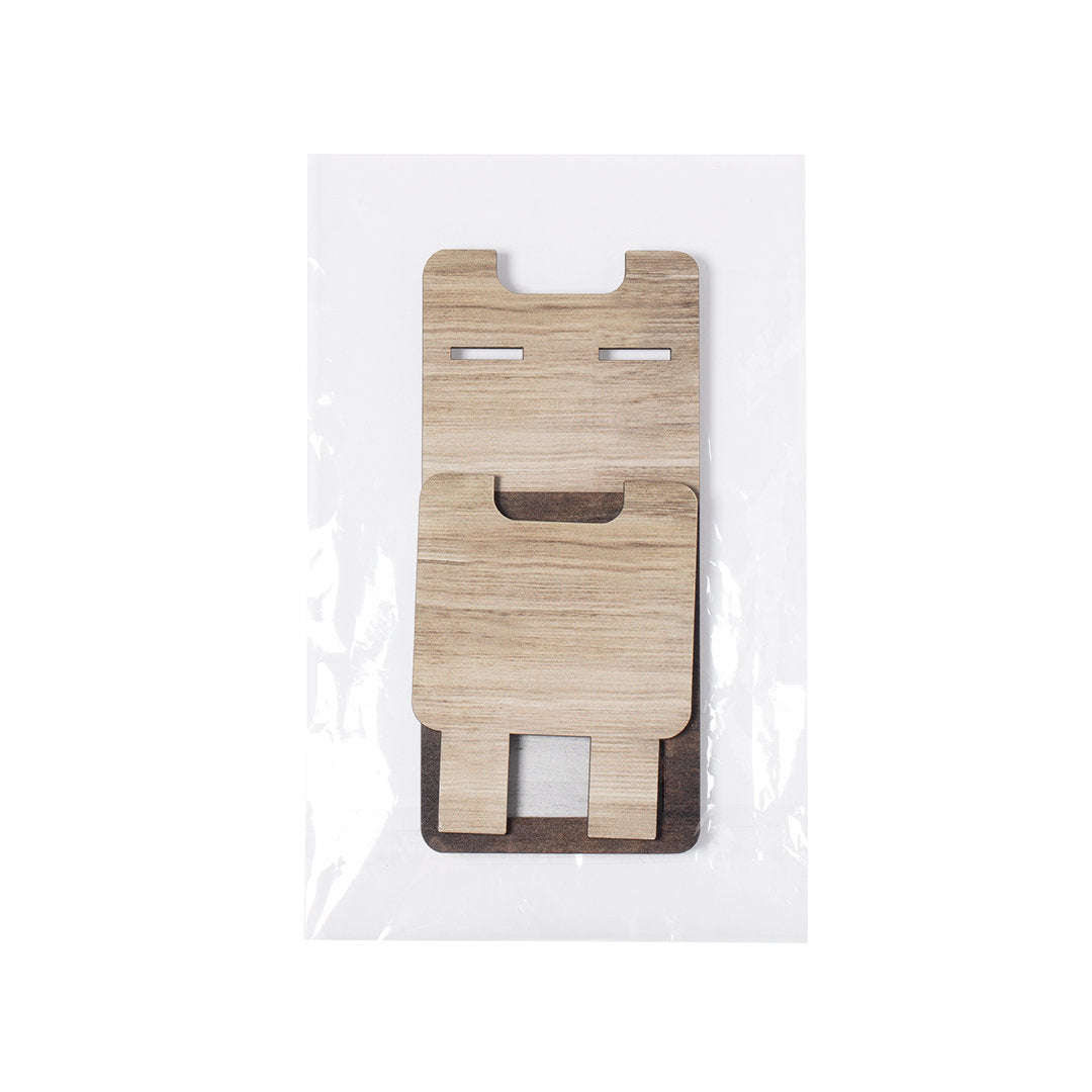 Support pour smartphone porte photos en bois naturel européen a assembler