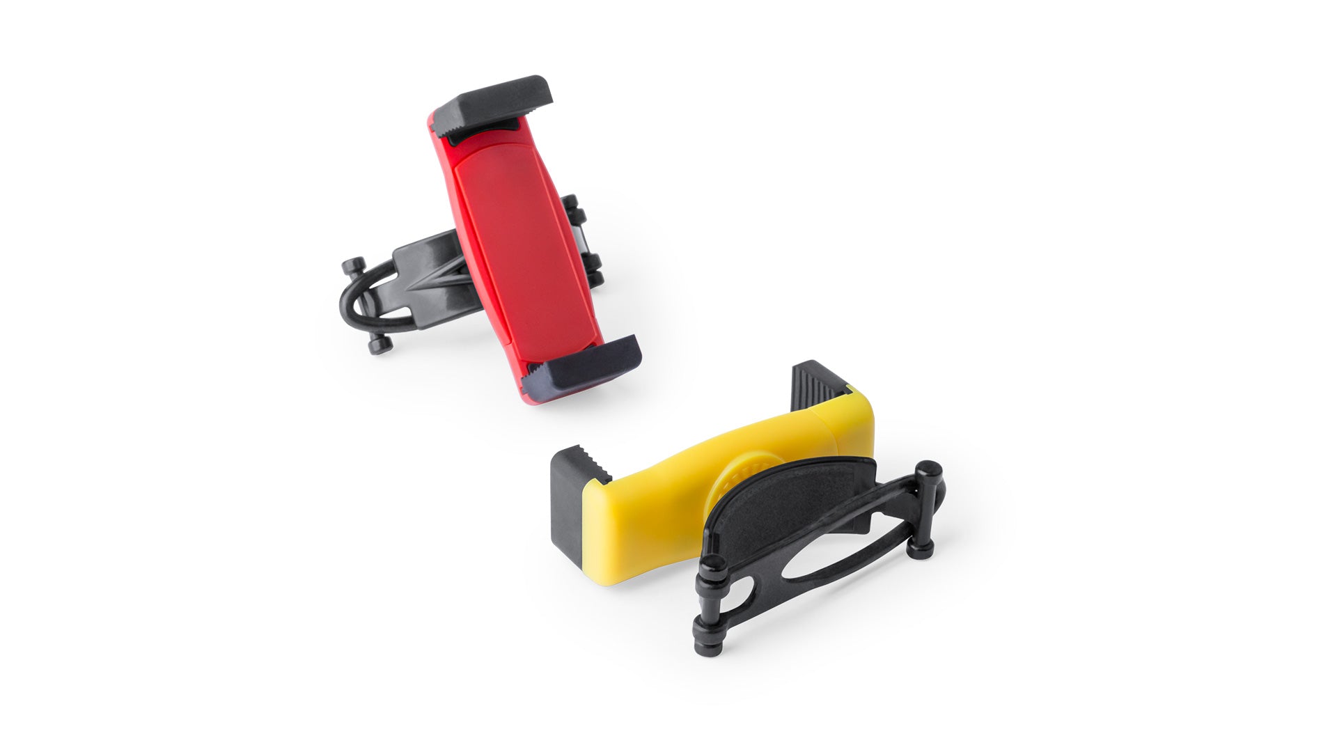 Support pour smartphones ajustable PERCH jaune et rouge