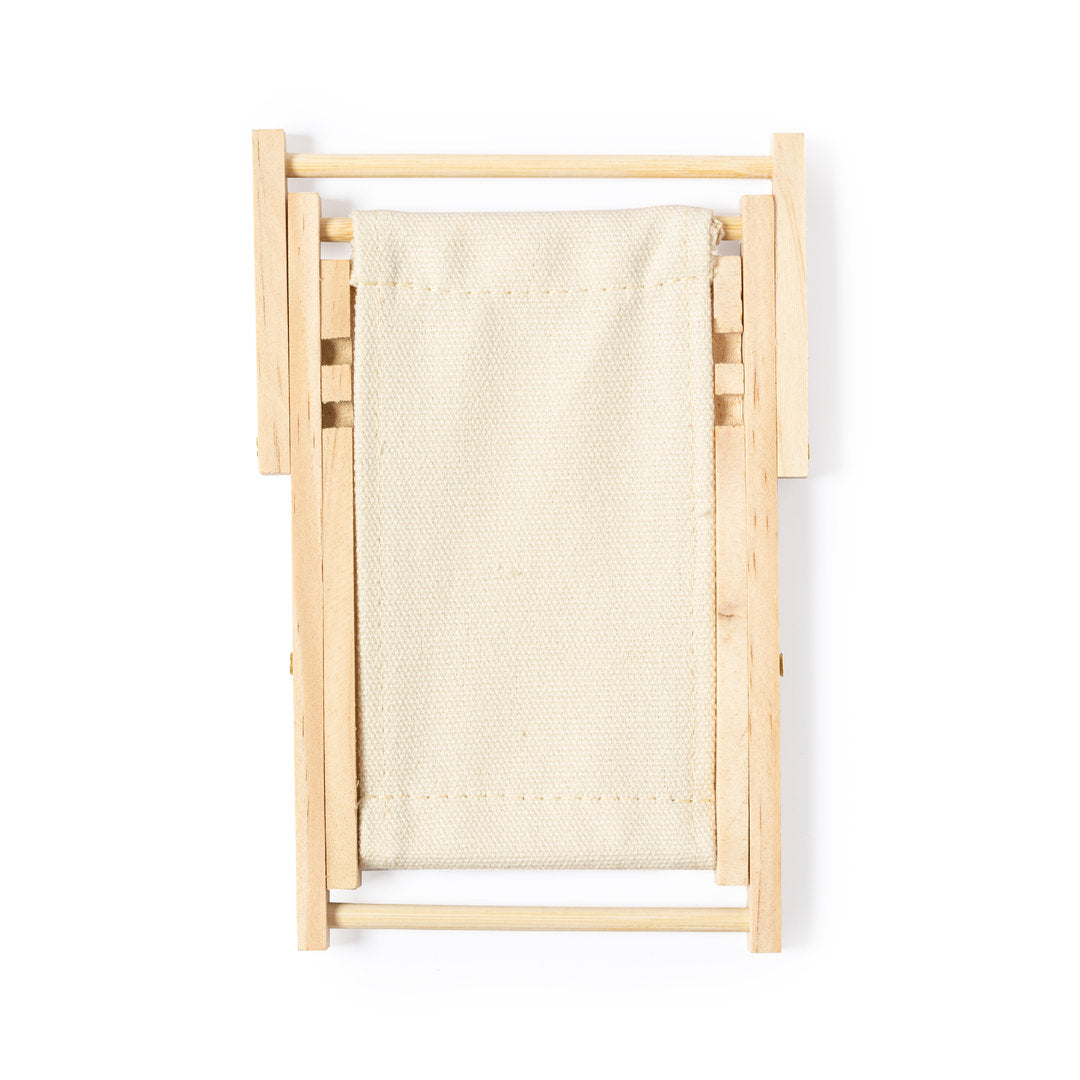 Accessoire original : Porte-smartphone pliable en bois et coton