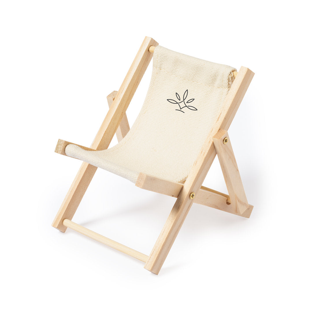 Porte-smartphone pliable en bois et coton, accessoire original et naturel