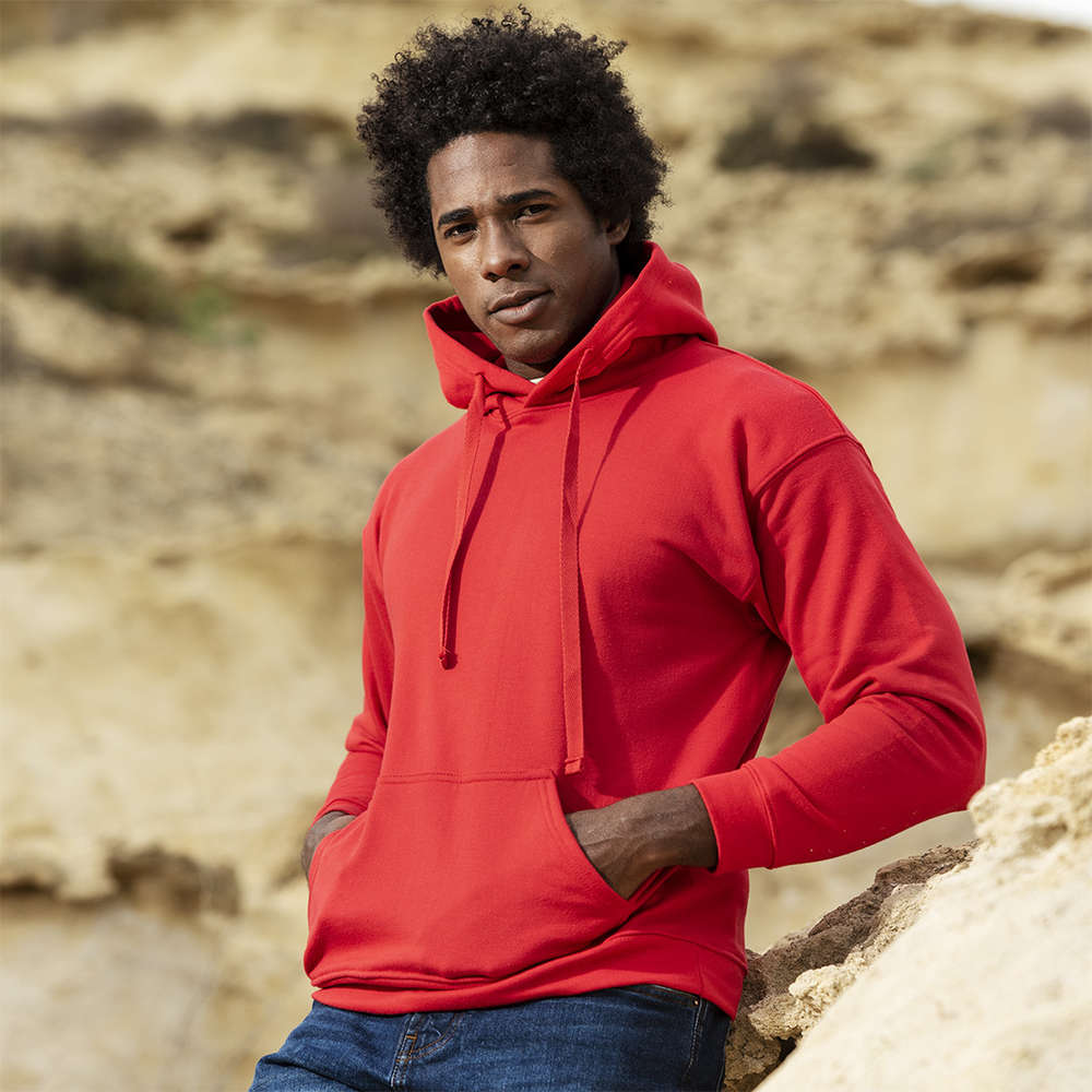 Sweat à capuche coton peigné biologique et de polyester RPET HARNIX