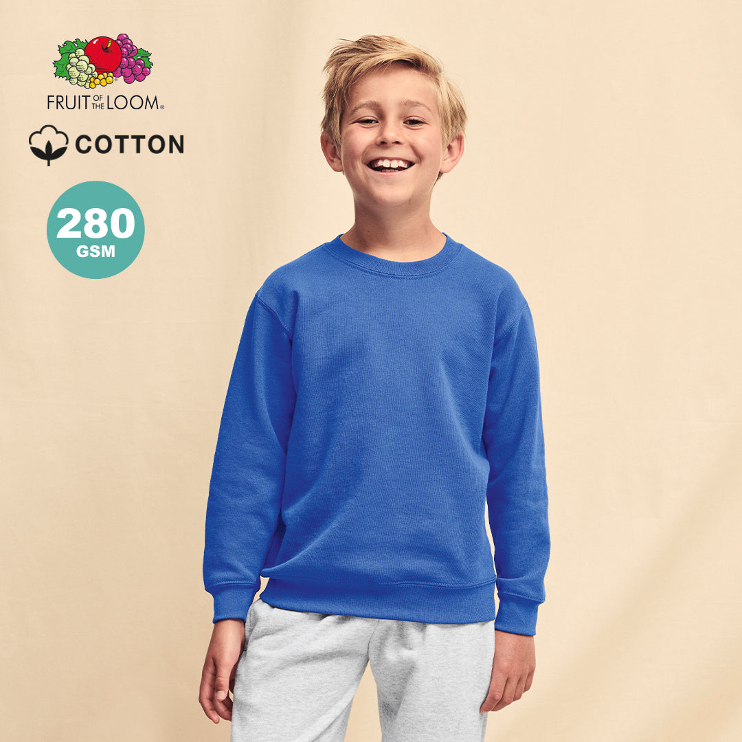 Sweat shirt enfant 80% coton et 20% polyester 280gr/m2 CLASSIC SET-IN-SWEAT